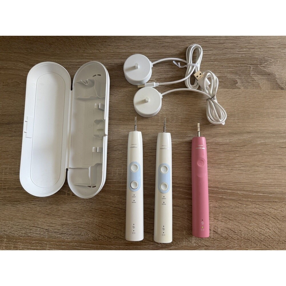 Lot of 3 Philips Sonicare Protective Clean Electric Toothbrush HX686P &HX369DP